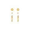 Shell & Wave Hoop Earring Stacking Set