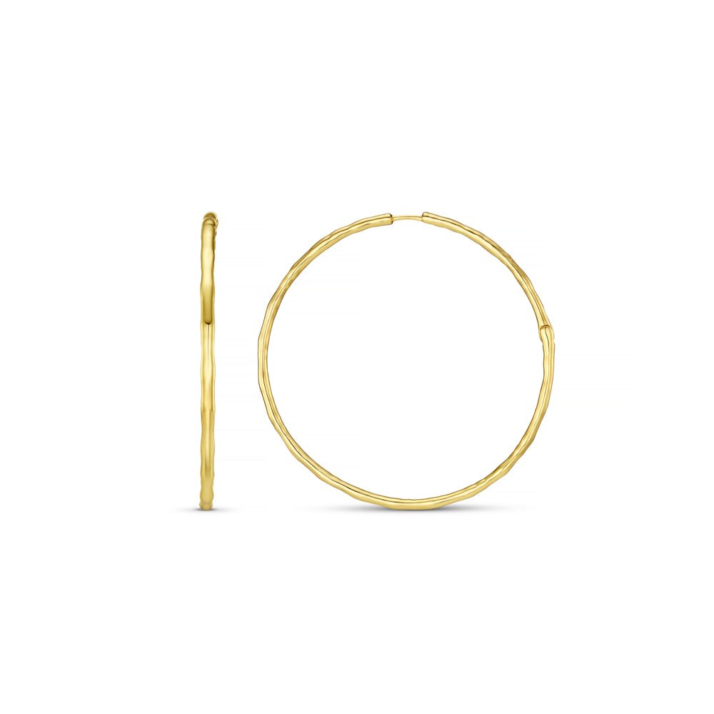 Polished Molten Oversized Hoop Earrings