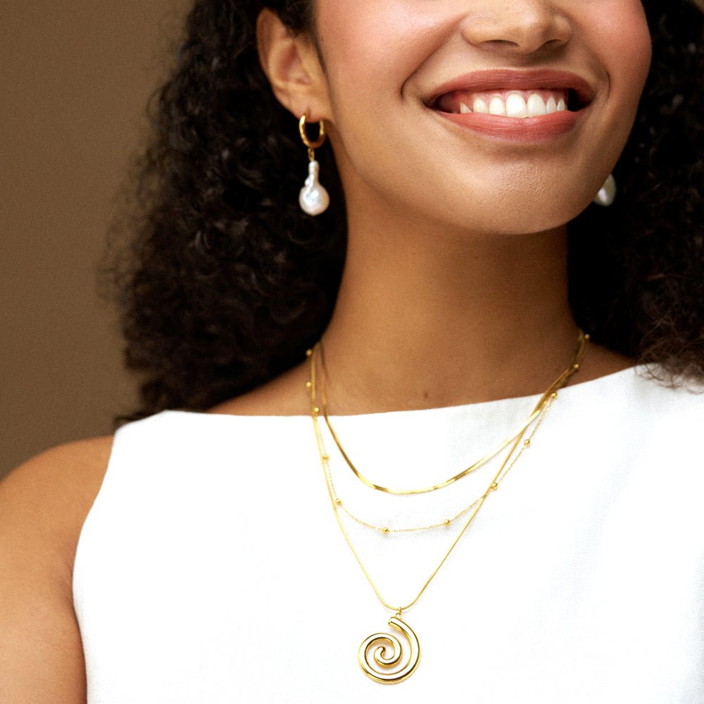 LUXE Spiral Multi-Row Necklace - Image 2