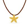 Starfish Twisted Cord Necklace