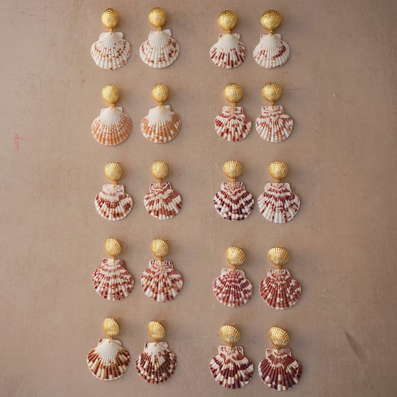 Statement Calico Shell Earrings - Image 5