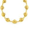 Statement Metal Shell Collar Necklace