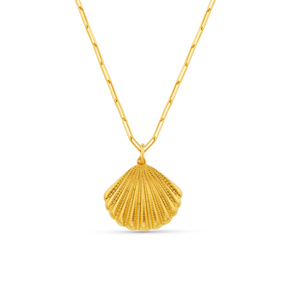 Statement Textured Shell Necklace
